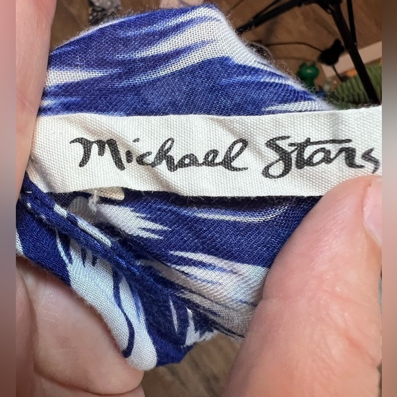 Michael Stars Ikat Print Kimono Convertible Wrap - Picture 7 of 8